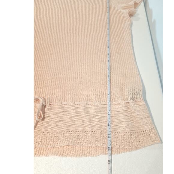 LAUREN RALPH LAUREN 100% LINEN KNITTED SOFT PEDAL PINK BLOUSE XL - Picture 7 of 11